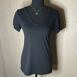 IDEAL‎ T by Next Level Classic Black V-Neck Women's Top